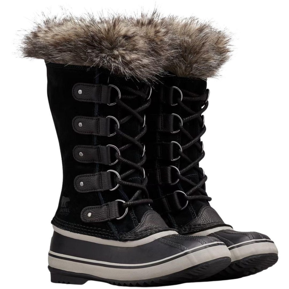 SOREL waterproof woman’s fur boots black size 7.5